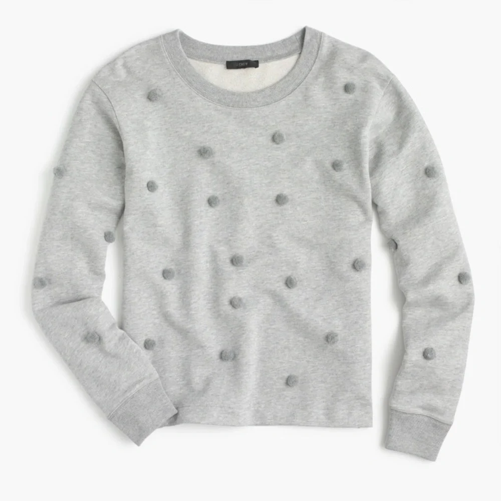 J. Crew Pom Pom Sweatshirt - Picture 2 of 7